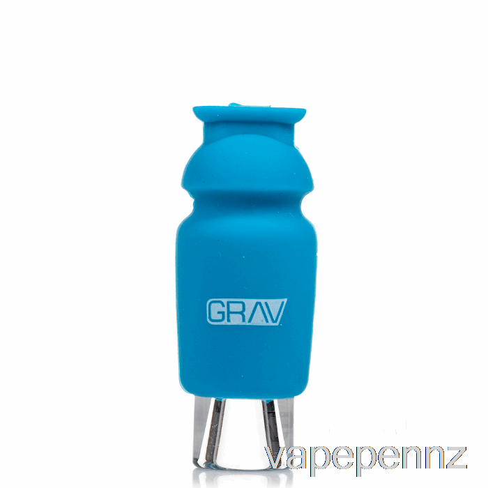 GRAV Silicone-Capped Glass Crutch Blue VAPE NZ